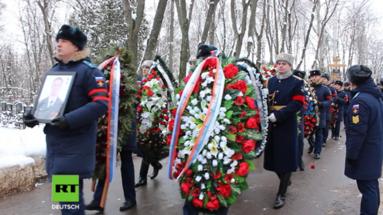 Russland: Tausende erweisen in Syrien gefallenem Piloten auf Trauerfeier letzte Ehre