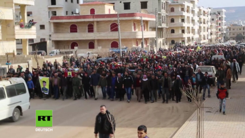 Türkische Militäroperation in Syrien - Afrin trägt 21 Leichen zu Grabe 