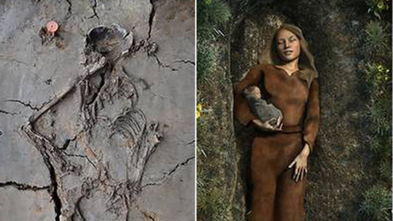 Archäologen entdecken 6.000 Jahre altes Grab einer Mutter mit Säugling im Arm in Holland