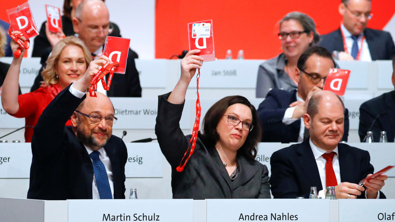 Mitgliederabstimmungen bei der SPD - Nahles schwört auf "Hochleistungsschlitzmaschinen" 