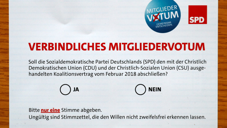 SPD-Votum zur GroKo bereits jetzt verbindlich - 20 Prozent haben abgestimmt 