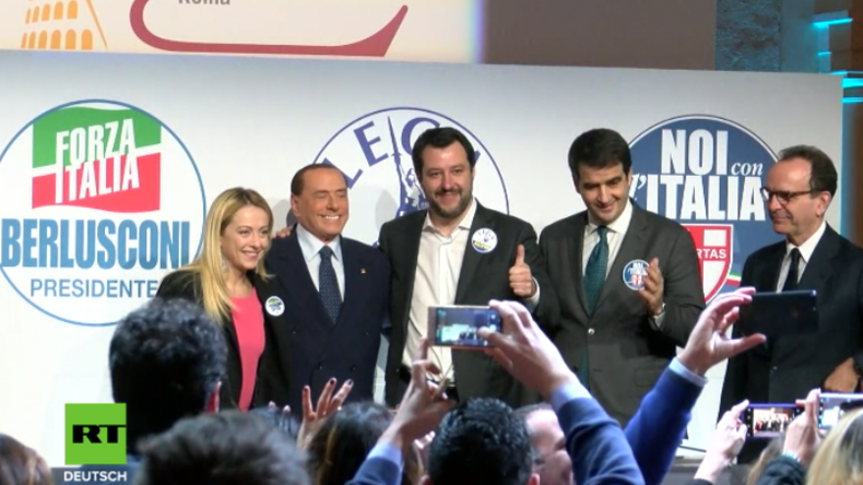 Wahlkampf in Italien: Berlusconi "gegen Massenmigration und all das Schlechte, was Linke brachten"