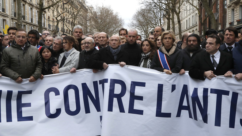 Nicht alle dürfen Betroffenheit zeigen: Le Pen und Mélenchon an Antisemitismus-Protest gehindert