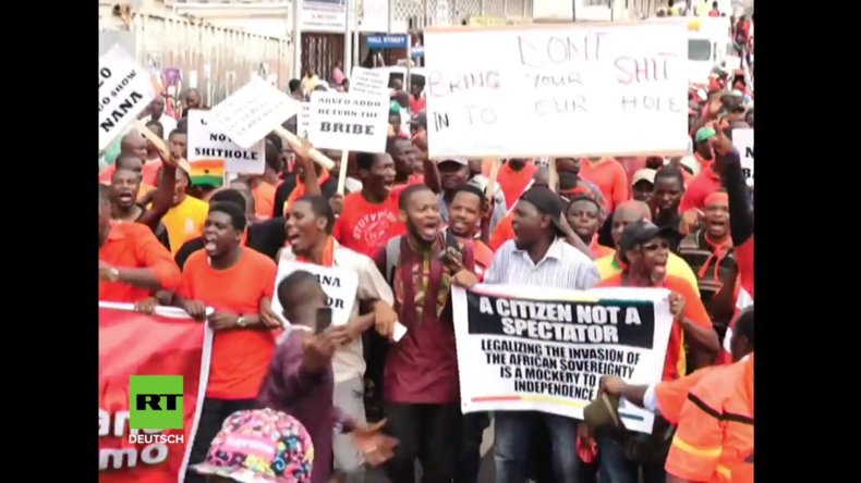 Ghana: Tausende protestieren gegen 20-Millionen-Dollar-Deal mit USA