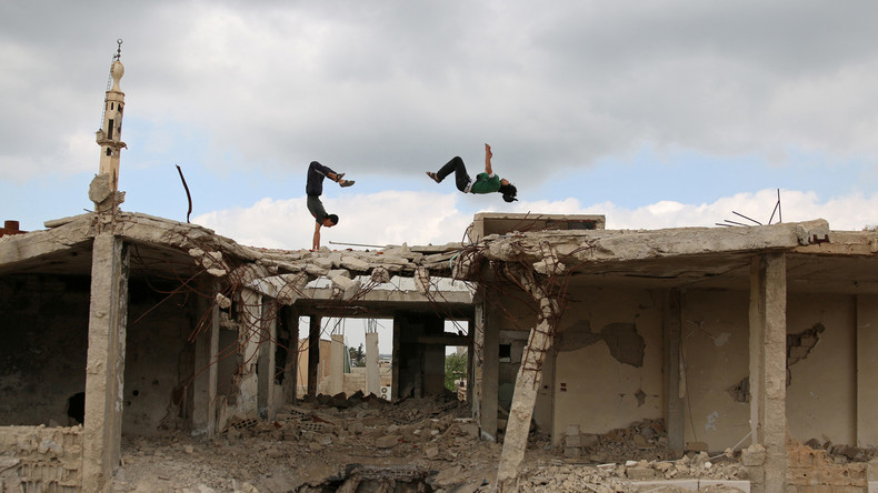 Syrien: Parkour-Profis können im befreiten Aleppo wieder ihr Lieblingshobby pflegen