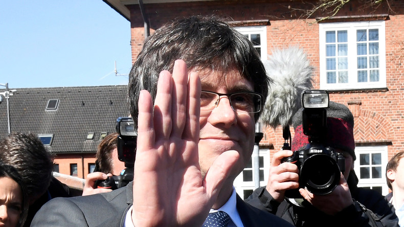 Carles Puigdemont spricht in Berlin nach Haftentlassung 