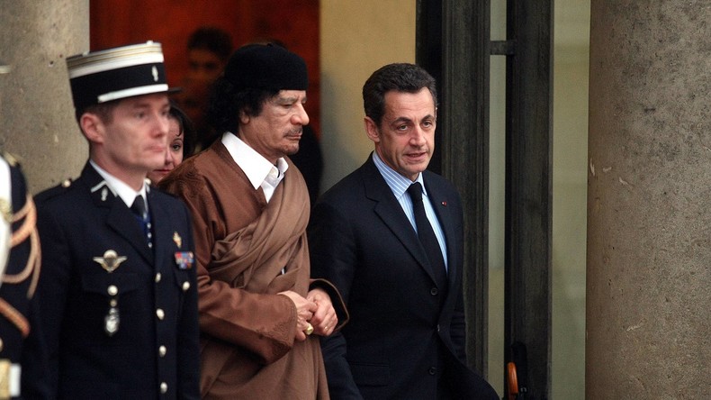 Laut Ex-Berater: Gaddafi soll Sarkozy 20 Millionen Euro für Wahlkampf gespendet haben (Video)