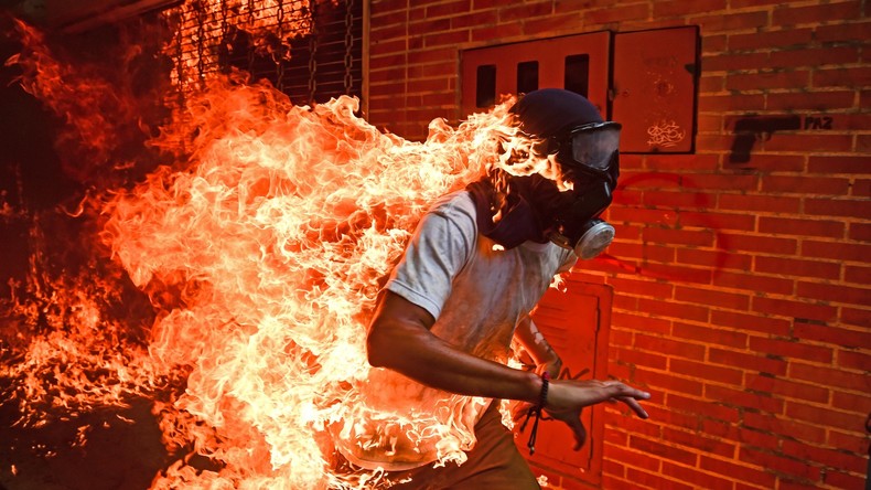 Brennender Mann bei Protesten in Venezuela zum "World Press Photo" des Jahres gekürt