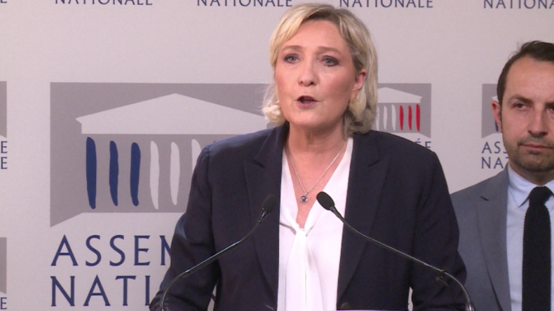 Le Pen: "Regime-Change und Machtübernahme der Islamisten wahre Ziele des Angriffs auf Syrien"