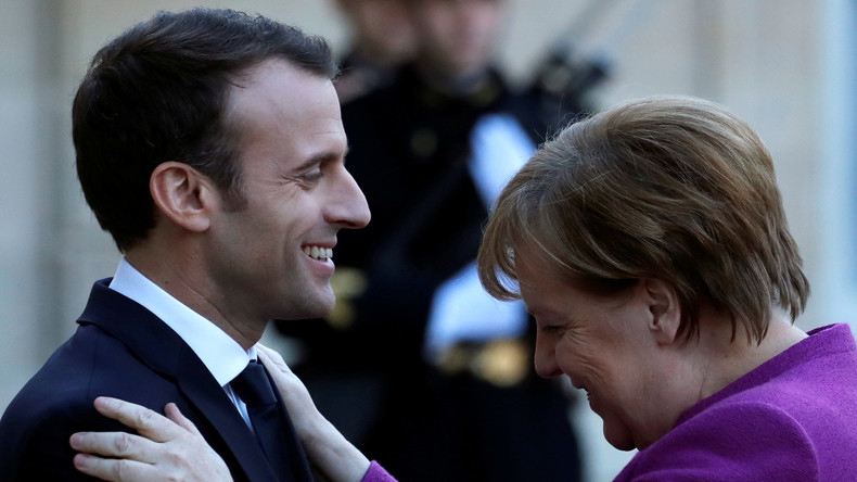 Gespräche über umstrittene EU-Reformpläne: Frankreichs Präsident Macron besucht Kanzlerin Merkel