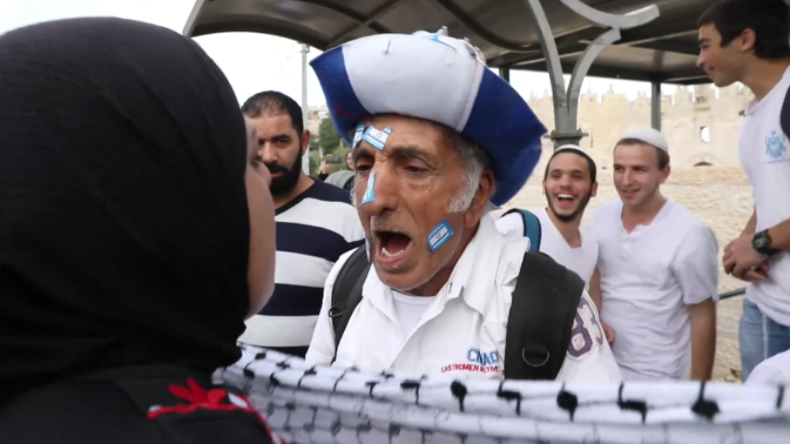 Jerusalem: Pro-israelische und pro-palästinensische Demonstranten treffen aufeinander 