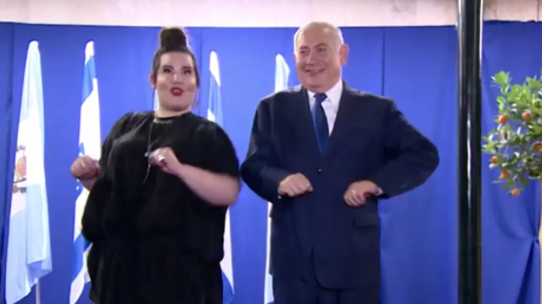 Für sie tanzt er wie ein Gockel – Netanjahu empfängt ESC-Siegerin Netta in seiner Residenz