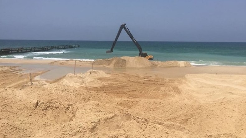 Israels Grenzmauer zu Gaza soll auch im Meer weitergehen: Bau der Gaza-Seebarriere begonnen