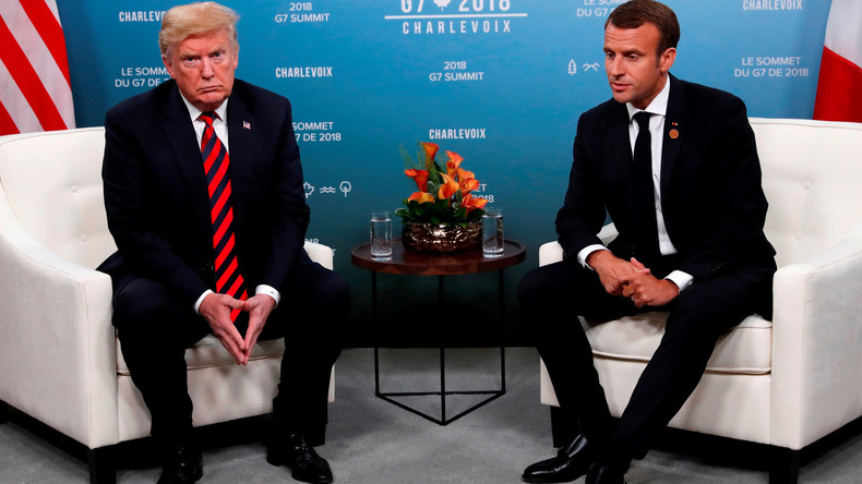 Hochrangiges Muskelspiel: Macron rächt sich an Trump für zu starken Händedruck