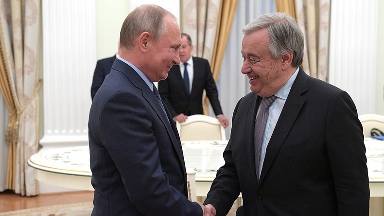 UN-Generalsekretär zu Putin: "Russland spielt einzigartige Rolle gegen die unipolare Weltordnung"