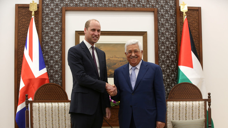 Prinz William trifft Palästinenserpräsident Mahmud Abbas in Ramallah