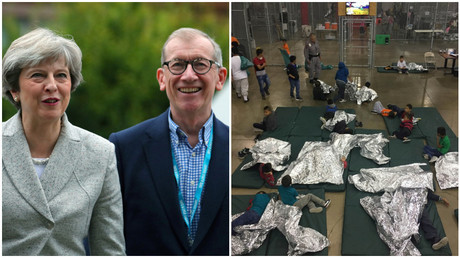 Theresa Mays Ehemann verdient an Käfigkindern in den USA