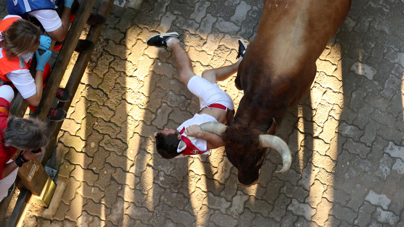 Traditionelle Stierrennen in Pamplona enden mit 31 Verletzten