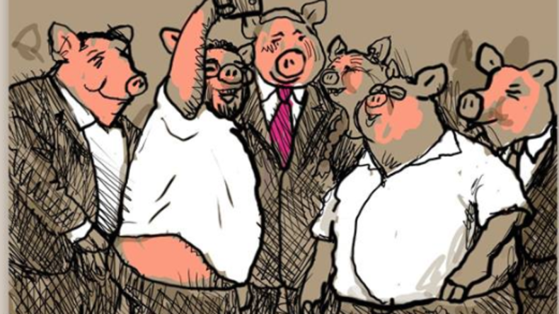 Israel: Karikaturist porträtiert Israels Führung mit Schweinsköpfen 