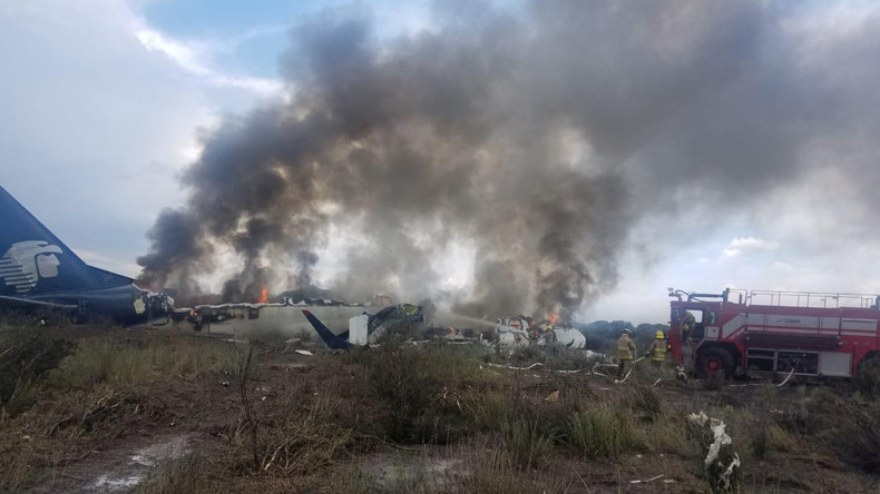 Flugzeugunglück in Mexiko: Dutzende Verletzte, keine Toten 
