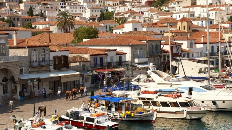 Griechische Touristeninsel Hydra ohne Strom und ohne Wasser 
