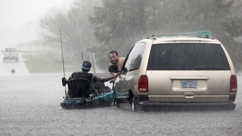 Überschwemmungen und Tote an US-Südostküste durch Sturm "Florence" 