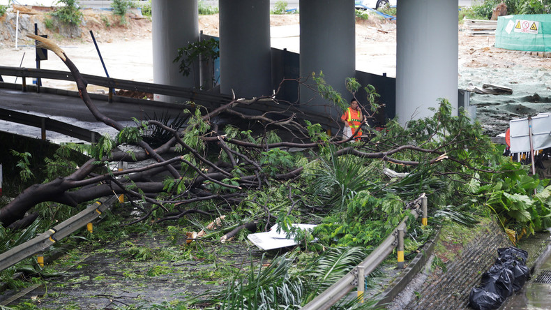 Taifun "Mangkhut" reißt in China vier Menschen in den Tod 