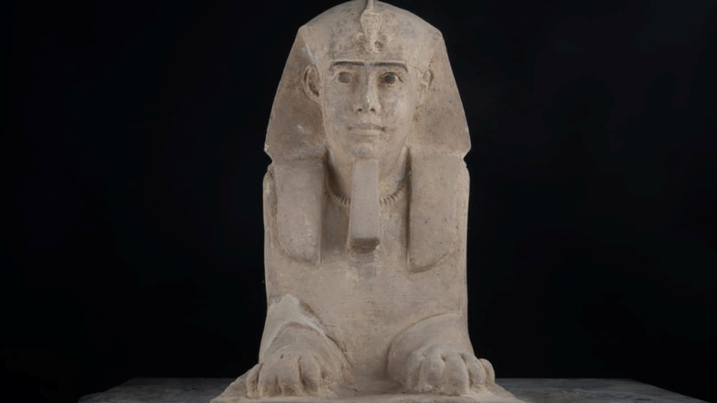 Altägyptische Sphinx in überflutetem Tempel entdeckt (Fotos)