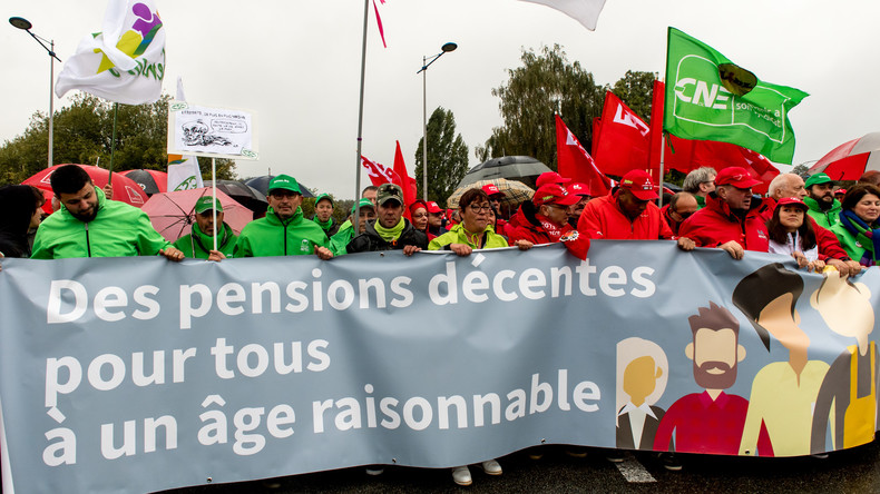 Landesweite Proteste gegen Rentenreform in Belgien
