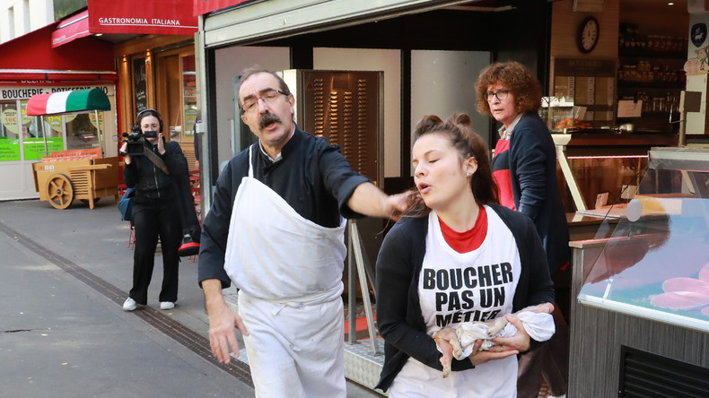 Gewalttätige Veganer: Frankreichs Metzger rufen nach Unterstützung  (Video)