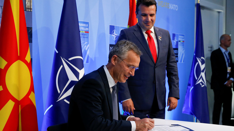 Bedingung für NATO-Beitritt Mazedoniens: Nationale Demütigung und Souveränitätsverlust