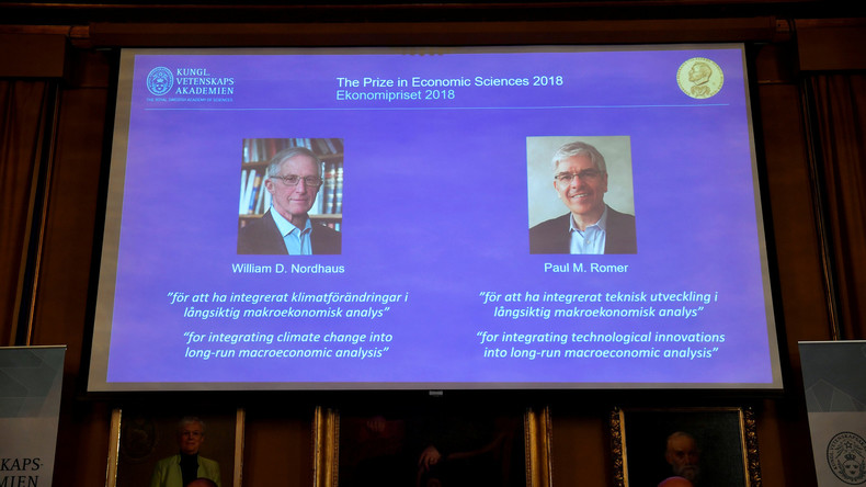 Wirtschafts-Nobelpreis geht an US-Forscher Nordhaus und Romer 