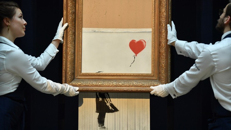 Sotheby's verkauft Banksys geschreddertes Bild als neues Kunstwerk