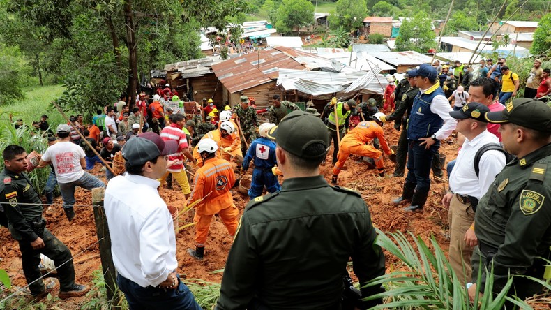 Neun Tote durch Erdrutsch im Norden Kolumbiens 