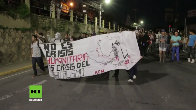 Honduras: Zusammenstöße bei Protest gegen President Hernandez wegen Migrantenkarawane