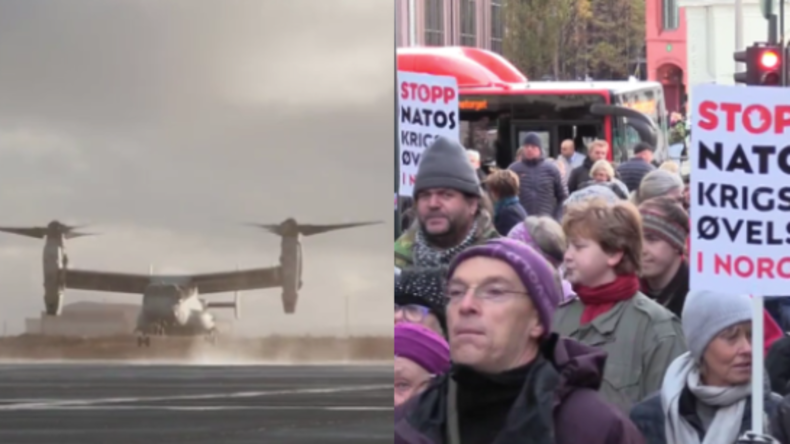 Bilder von größter NATO-Übung seit Ende des Kalten Krieges veröffentlicht – Hunderte protestieren