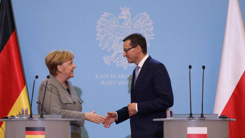  Merkel in Polen: Mangelnder Erfolg beim Minsker Abkommen, Russland-Sanktionen bleiben