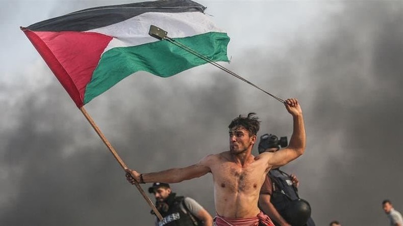Proteste in Gaza: Palästinensischer "David" von israelischer Armee angeschossen