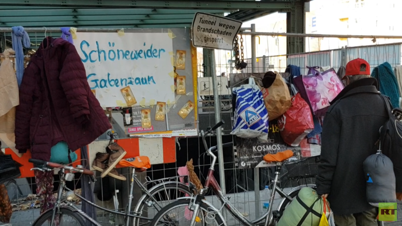Armut und Obdachlosigkeit in Berlin: Das Projekt "Gabenzaun" (Video)