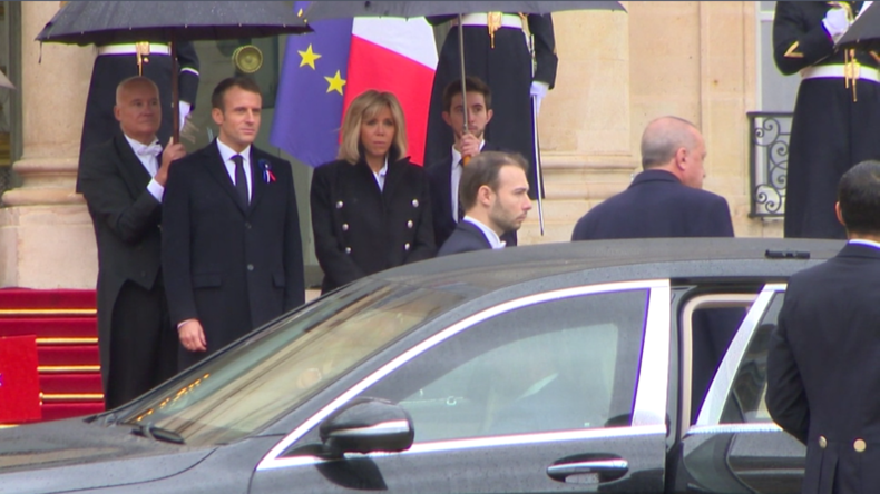 Frankreich: Staatschefs treffen zum Weltkrieg-Gedenken im Élysée-Palast ein