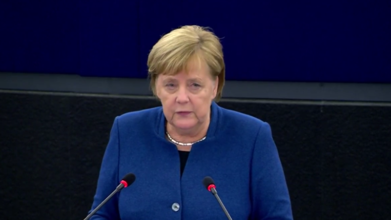 Merkel wird für Forderung nach EU-Armee im EU-Parlament ausgebuht
