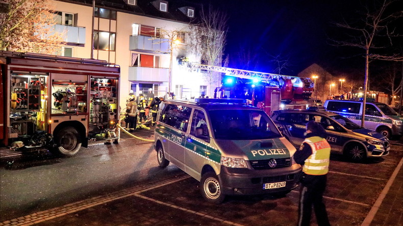 Randale und Feuer in Ankerzentrum in Bamberg - elf Verletzte 