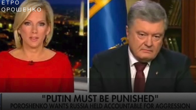 Poroschenko spricht von Krieg gegen Russland – aber nur bei FOX & Facebook