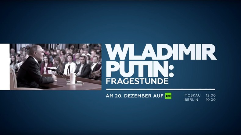 LIVE: Große Pressekonferenz von Wladimir Putin (mit deutscher Simultanübersetzung)