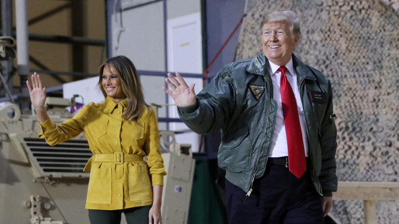 Trump und First Lady Melania besuchen überraschend US-Truppen im Irak 