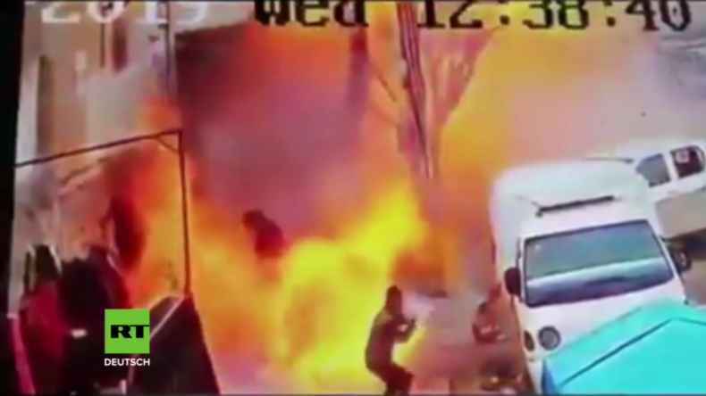 Manbidsch: Videoaufnahme vom Zeitpunkt der Explosion veröffentlicht