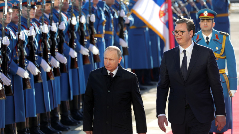 Wladimir Putin zu offiziellem Besuch in Serbien angekommen