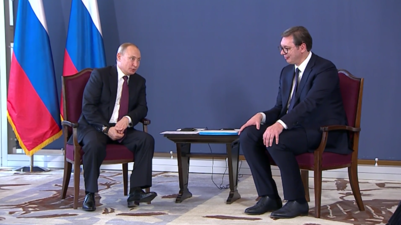 Putin und Vučić diskutieren in Belgrad über Handel und bilaterale Beziehungen