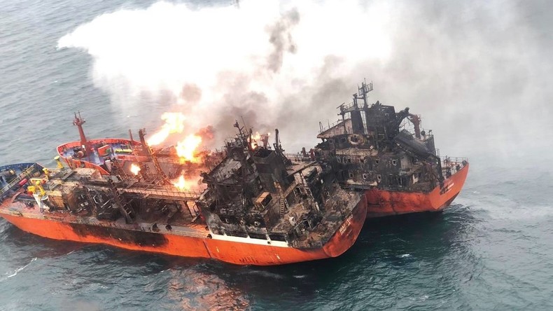 Brand von Tankern vor der Krim - Suche nach Vermissten eingestellt 