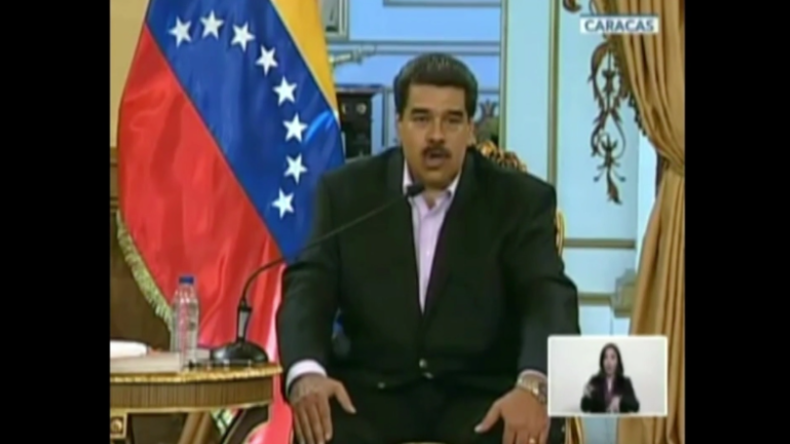 Venezuelas Präsident Maduro hält Ansprache an Trump: "Hände weg von unserem Land!"